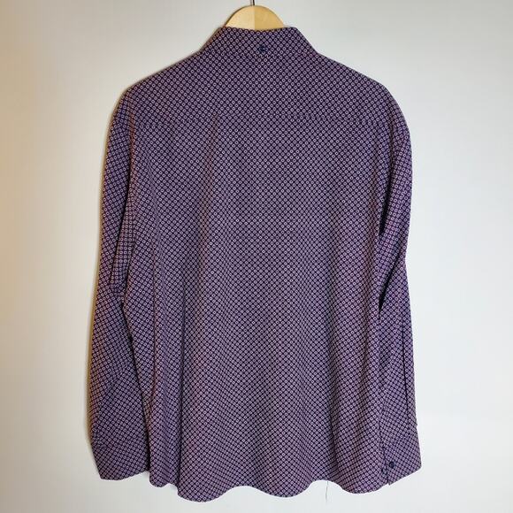 Con.struct slim Fit Colorful pattern moisture wisking 4-way Stretch casual shirt - Picture 2 of 7